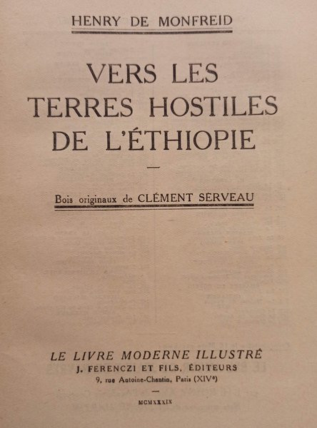 Vers les terres hostiles de l'Ethiopie