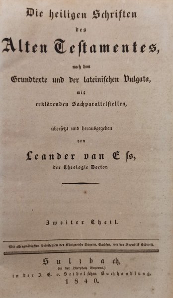 DIE HEILIGEN SCHRIFTEN DES ALTEN TESTAMENTES