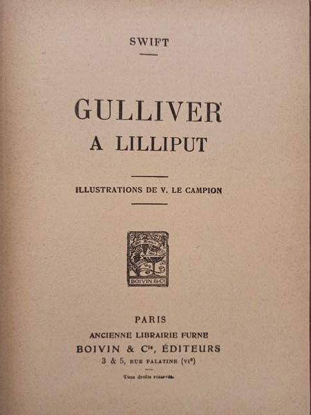 Gulliver. A Lilliput. Illustrations de V. Le Campion