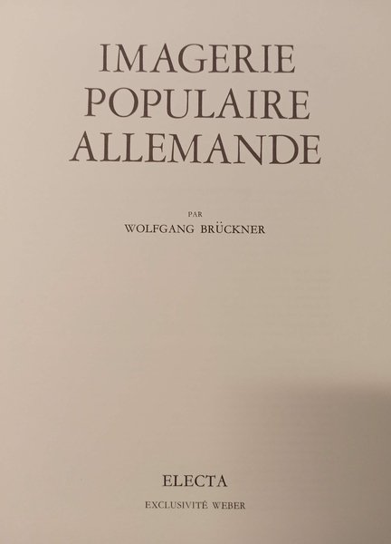 IMAGERIE POPULAIRE ALLEMANDE.