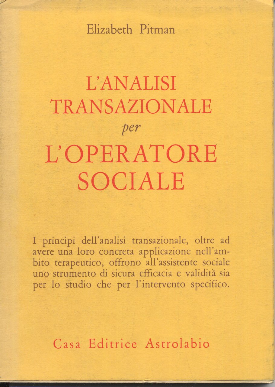 analisi transazionale per l`operatore sociale (L`) | Immagine principale