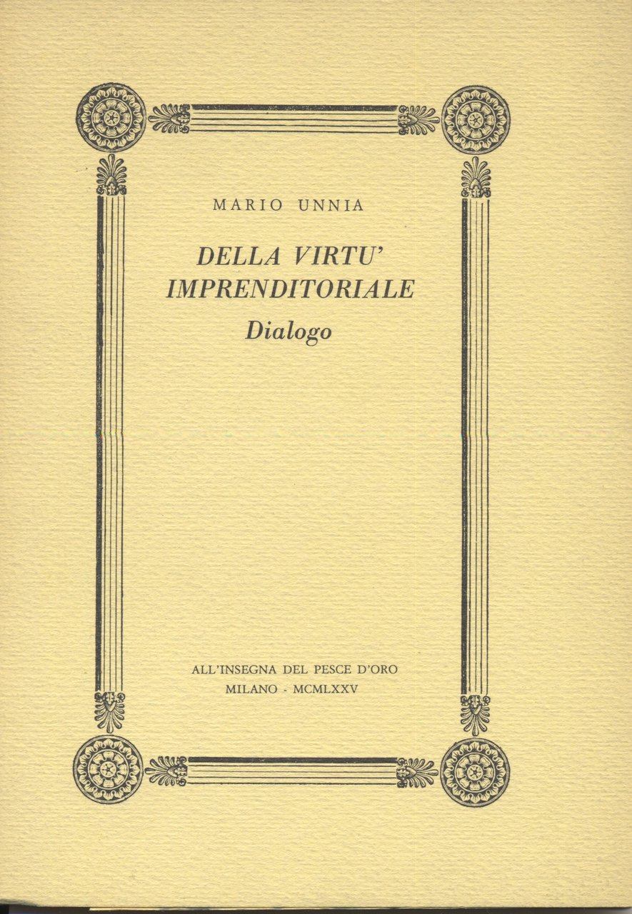 della virtù imprenditoriale