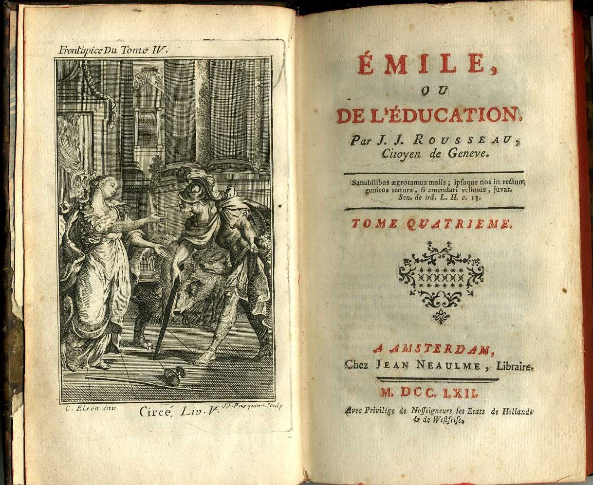 emile ou l`education volume 4 rousseau rousseau