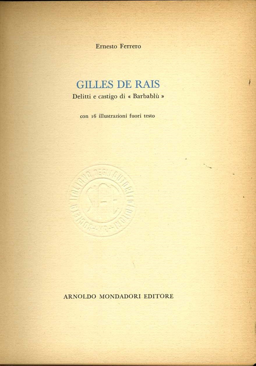 gilles de rais delitti e castigo di barbablù