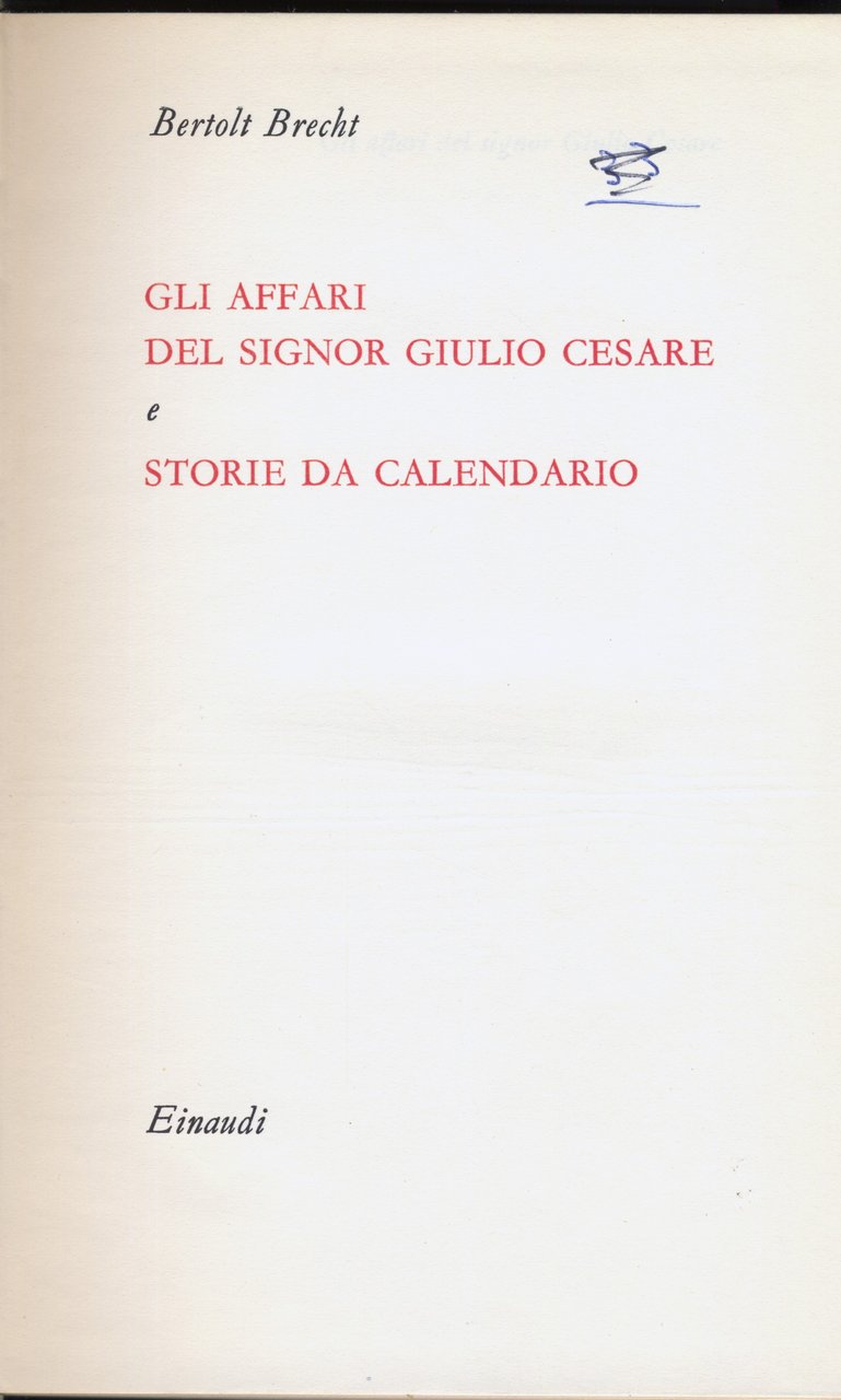 gli affari del signor giulio cesare storie da calendario