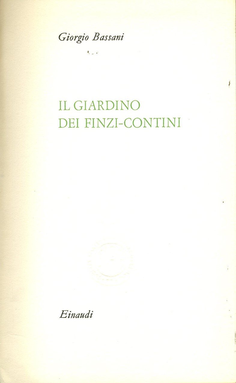 il giardino dei finzi contini