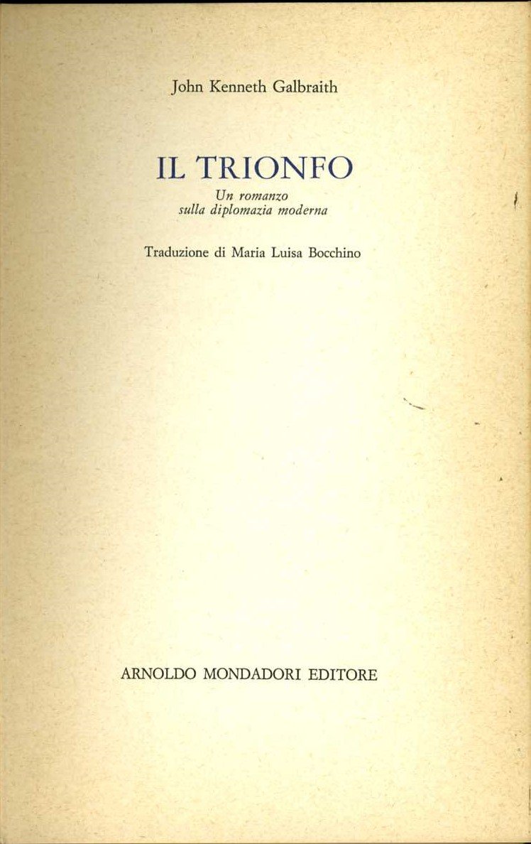 il trionfo john kennet galbraith