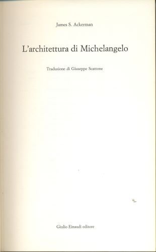 l`architettura di michelangelo