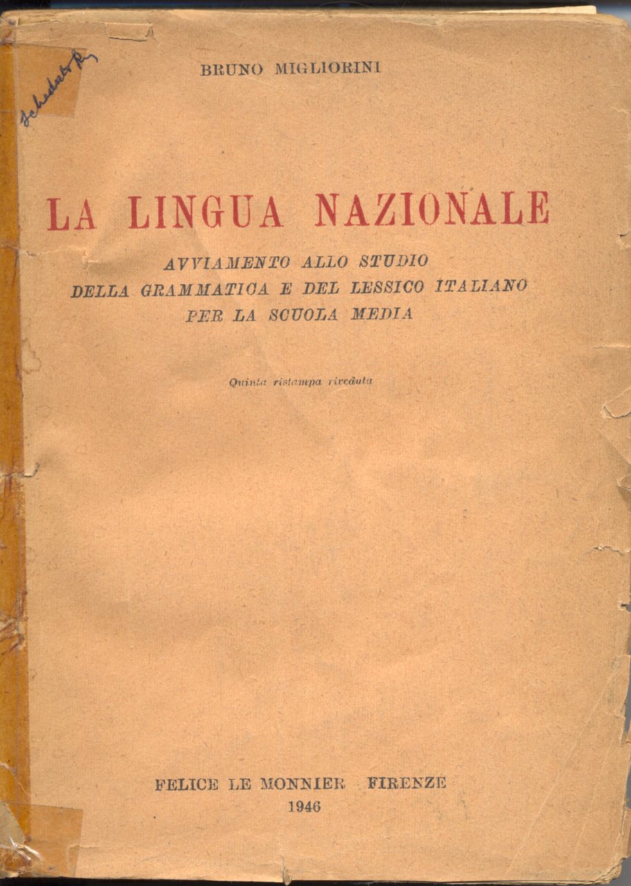 La lingua nazionale