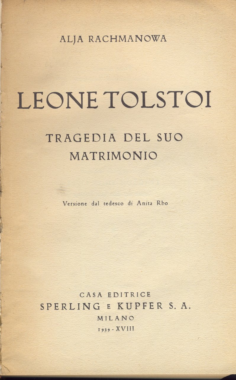 leone tolstoi tragedia del suo matrimonio