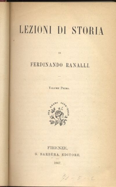 lezioni di storia vol.i-ii | Immagine principale