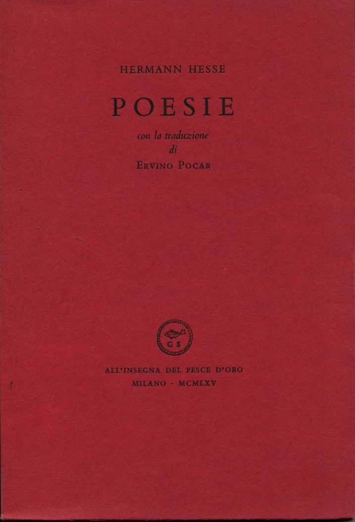 poesie con la traduzione di erminio pocar herman hesse