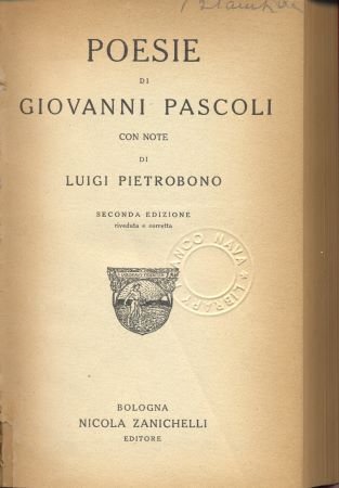 poesie di giovanni pascoli