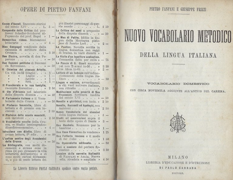 Nuovo vocabolario metodico della lingua italiana