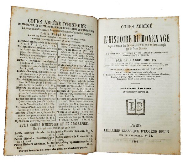 Cours abrégé de l'histoire du moyen age depuis l'invasion des …