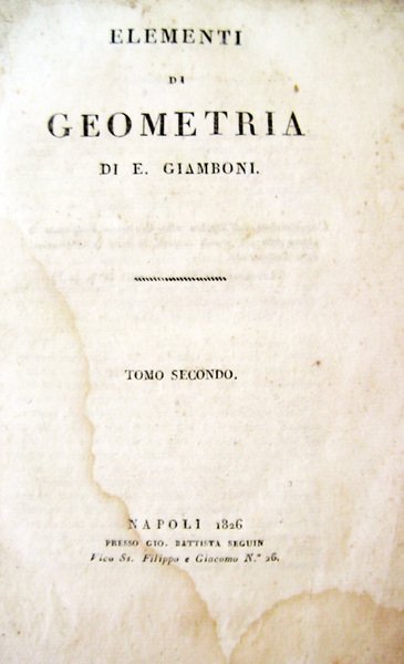 Elementi di geometria.