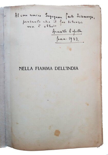 Nella fiamma dell'India (Viaggio in India nell'estate 1922).