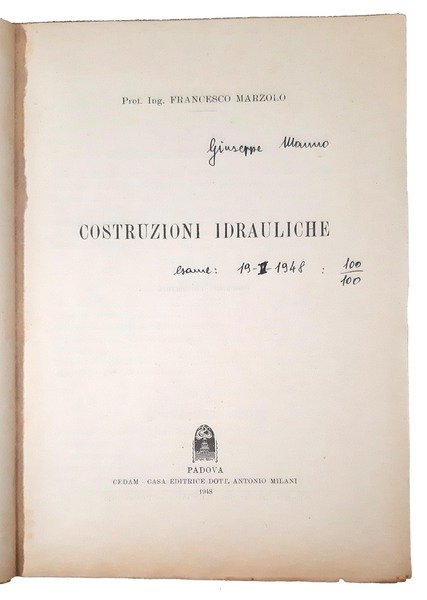 [1.]: Costruzioni idrauliche. [insieme con]: [2.]: Costruzioni idrauliche. Tavole. [insieme …