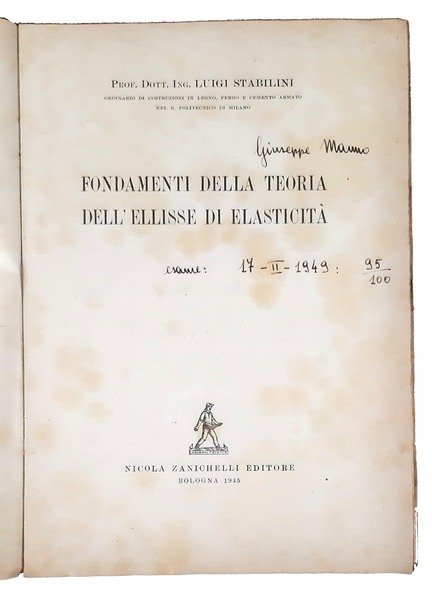 Fondamenti della teoria dell'ellisse di elasticità.