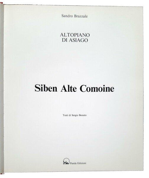 Siben alte comoine: Altopiano di Asiago. Testi di Sergio Bonato.