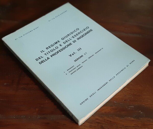 Il regime giuridico del titolo e dell'esercizio della professione di …