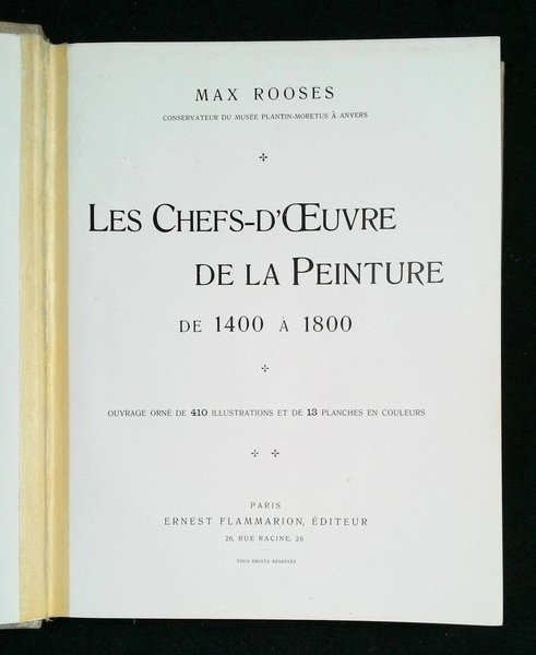 Les chefs-d'oeuvre de la peinture de 1400 a 1800 - …