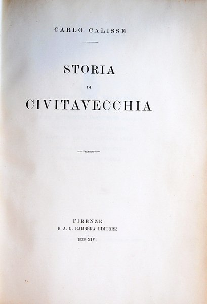 Storia di Civitavecchia.