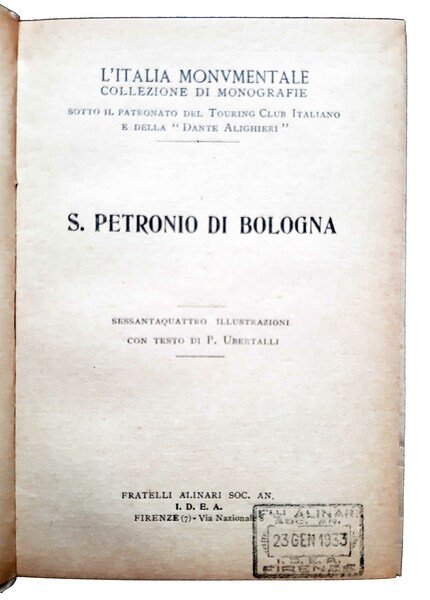 S. Petronio di Bologna - L'Italia Monumentale - Collezione di …