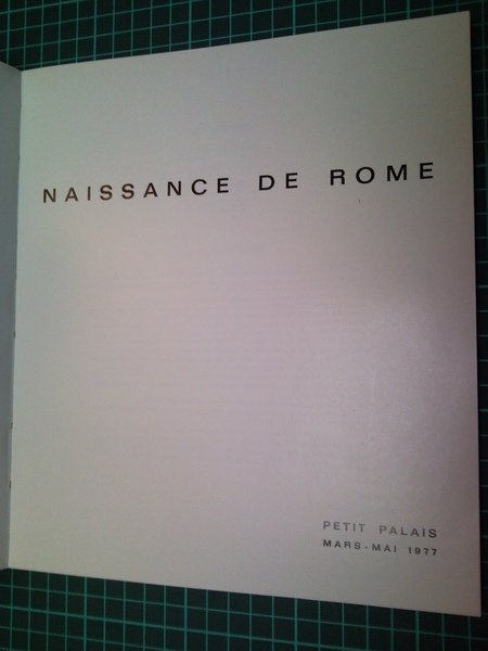 Naissance de Rome. Exposition.