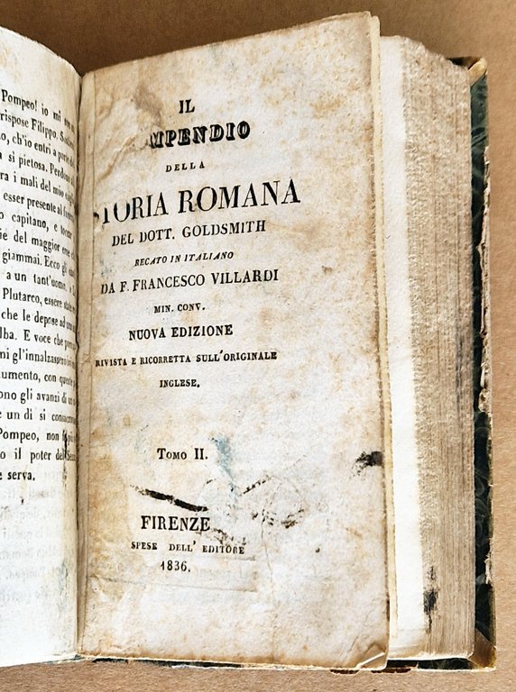 Il compendio della storia romana del Dott. Goldsmith, recato in …