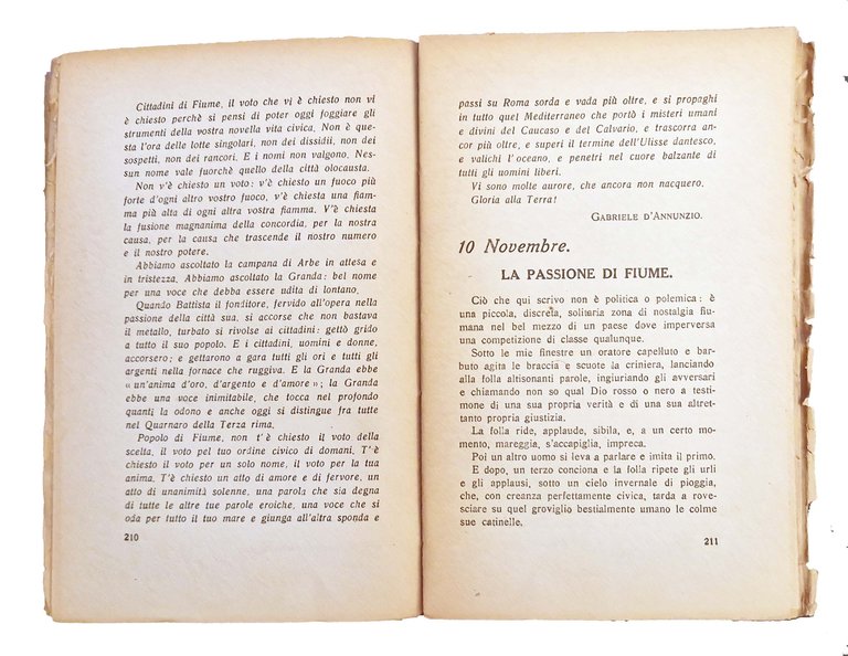 La passione di Fiume: diari, cronache, documenti.