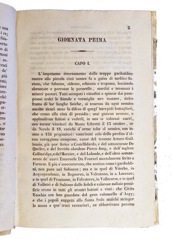 Le dieci giornate di Monte Rotondo. Rcconto storico del Prof. …