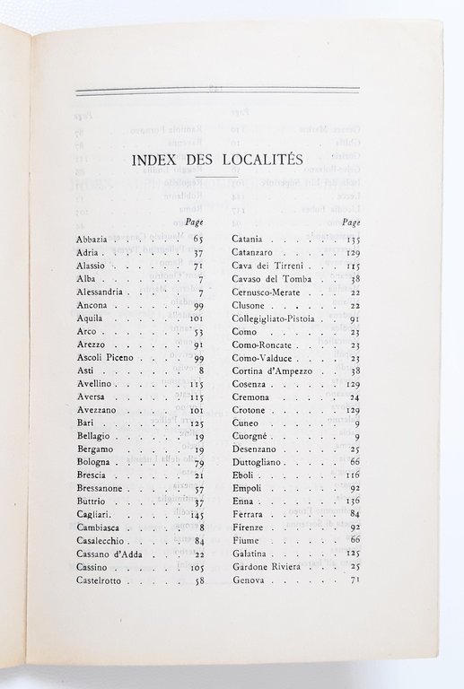 Maisons de santé et sanatoriums en Italie