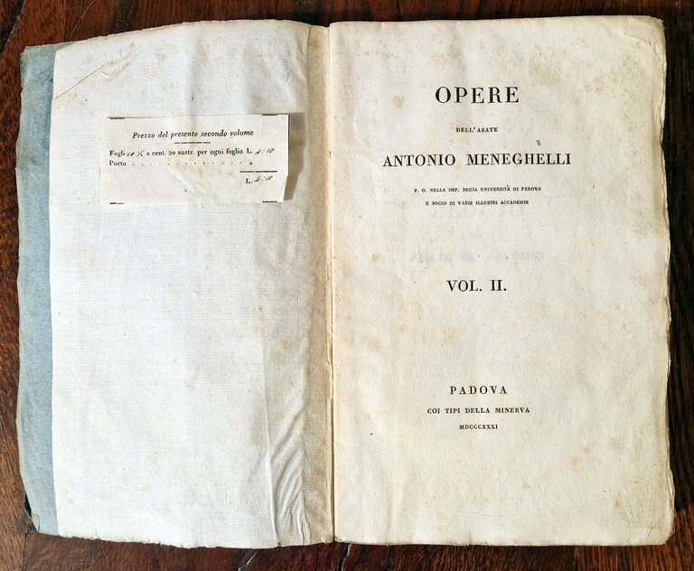 Opere dell'Abate Antonio Meneghelli, P. O. nella Imp. Regia Università … | Immagine Gallery 7