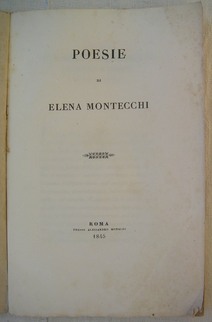Poesie di Elena Montecchi.