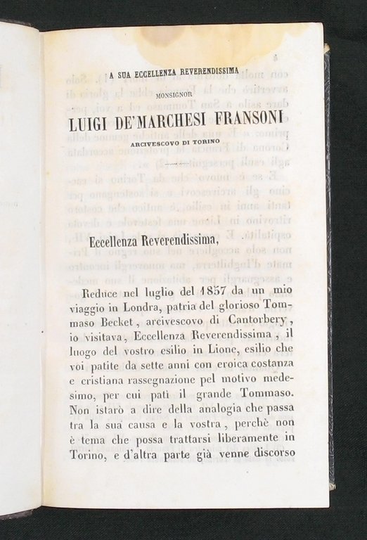 Roma e Londra. Confronti del Sacerdote Giacomo Margotti. Dottore in …