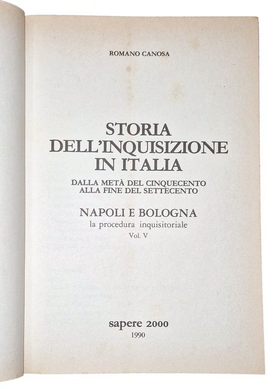 Storia dell'inquisizione in Italia dalla metà del cinquecento alla fine … | Immagine Gallery 11