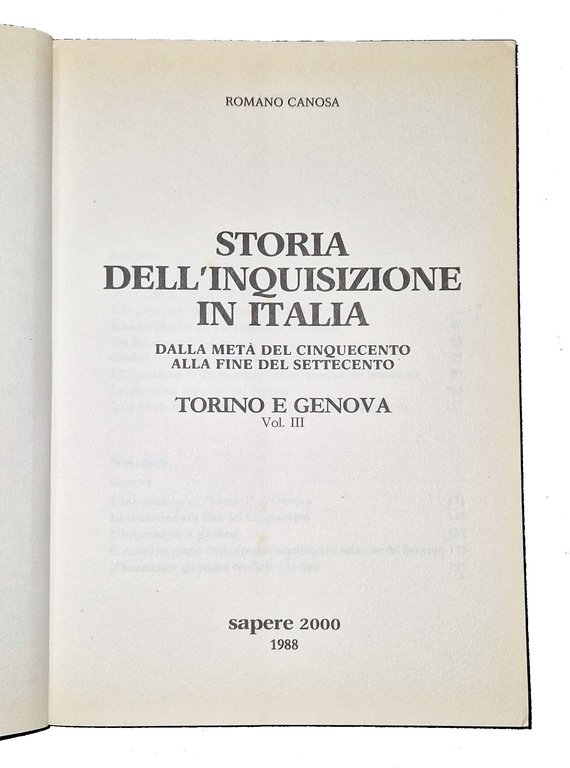 Storia dell'inquisizione in Italia dalla metà del cinquecento alla fine … | Immagine Gallery 7