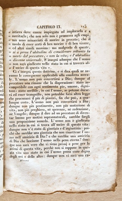 Sulla morale cattolica. Osservazioni di Alessandro Manzoni. Fascicolo primo (-secondo).