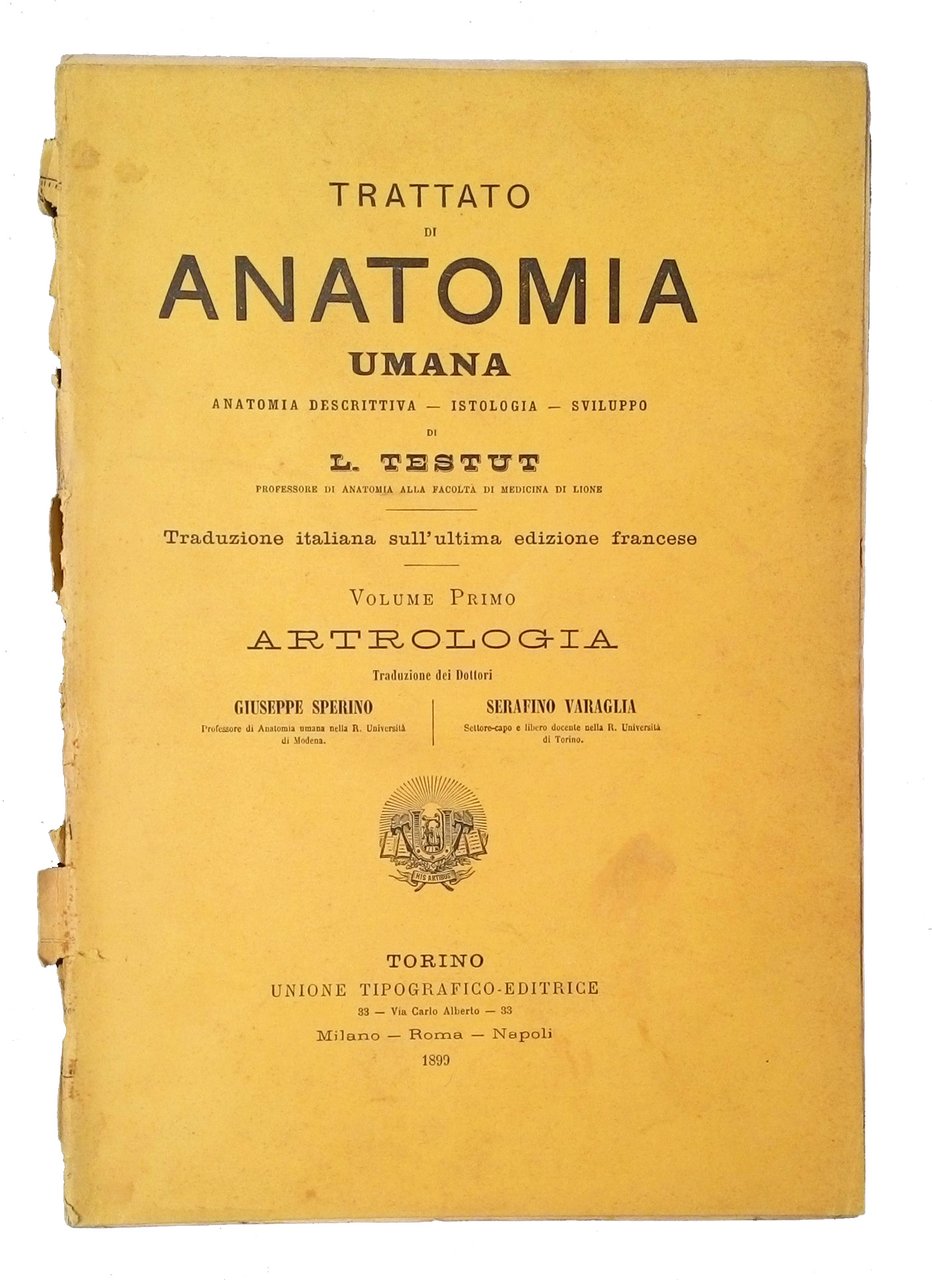 Trattato di anatomia umana: anatomia descrittiva, istologia, sviluppo di L. … | Immagine principale