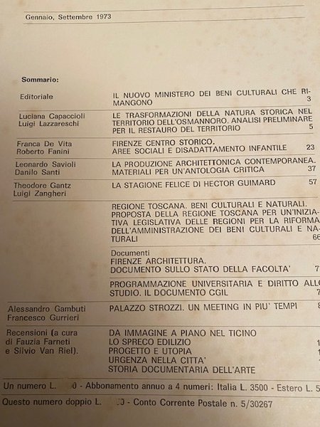 Necropoli. Periodico di cultura architettonica e territoriale. N° 17-18. Gennaio-Settembre …