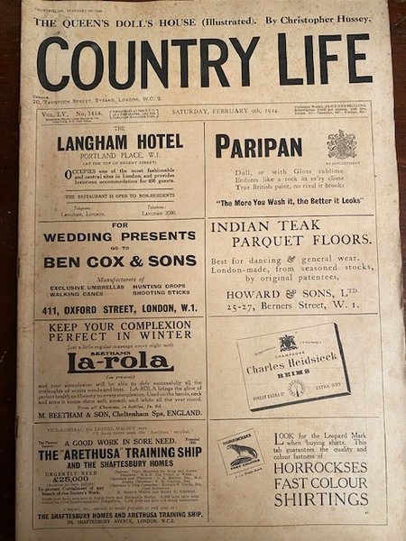 Country Life, 9 February, 1924. The journal for all interested …