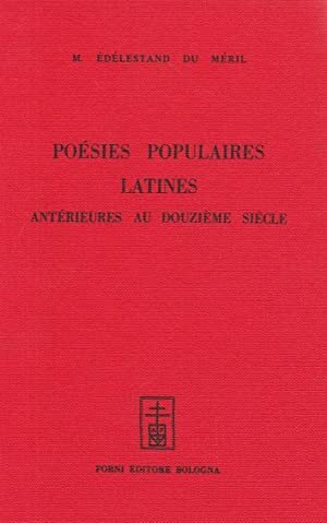 Poesies populaires latines du Moyen Age