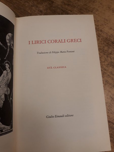 I LIRICI CORALI GRECI.