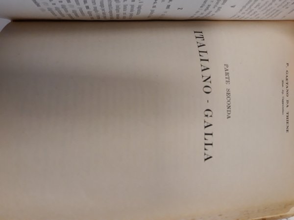 DIZIONARIO DELLA LINGUA GALLA