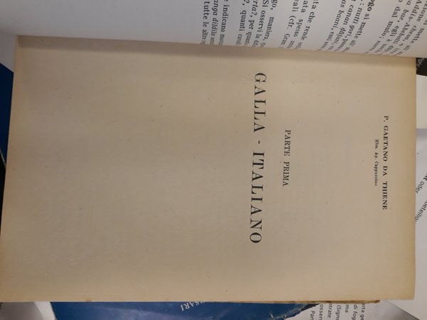 DIZIONARIO DELLA LINGUA GALLA