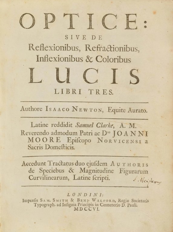 Optice: Sive de reflexionibus, refractionibus, inflexionibus & coloribus lucis libri …