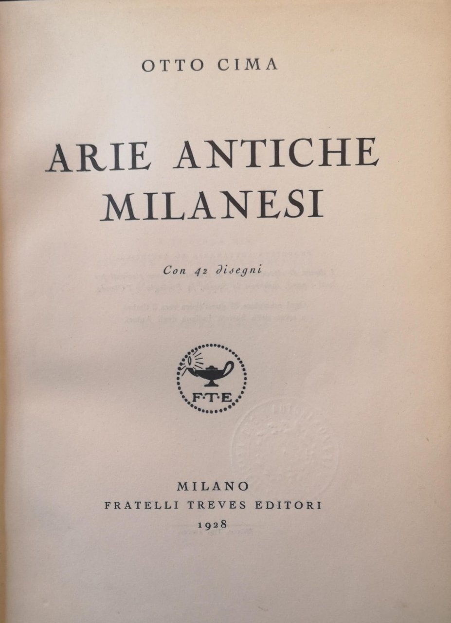 Arie antiche milanesi