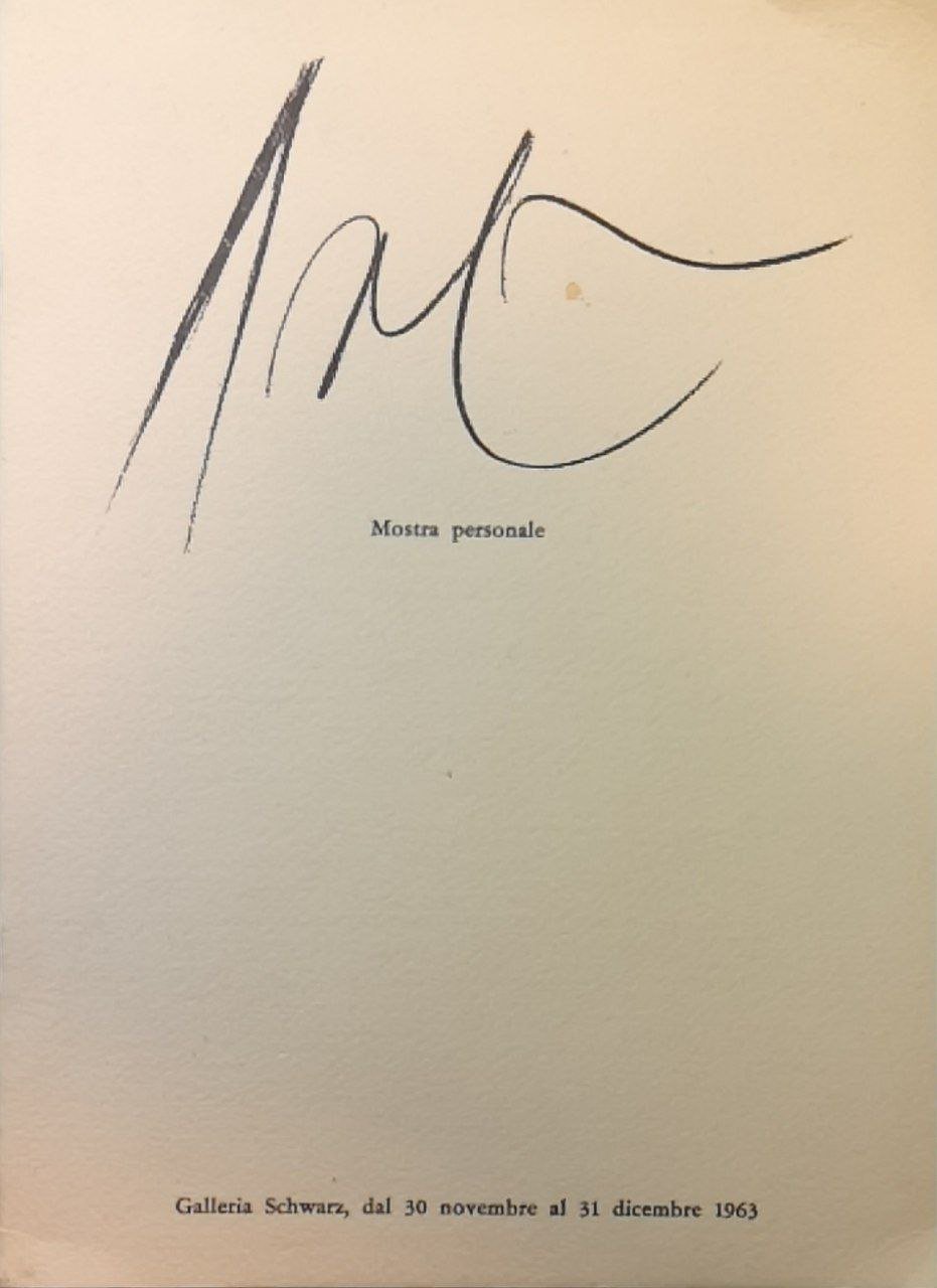 Arp. mostra personale. Galleria Schwarz, dal 30 novembre al 31 …