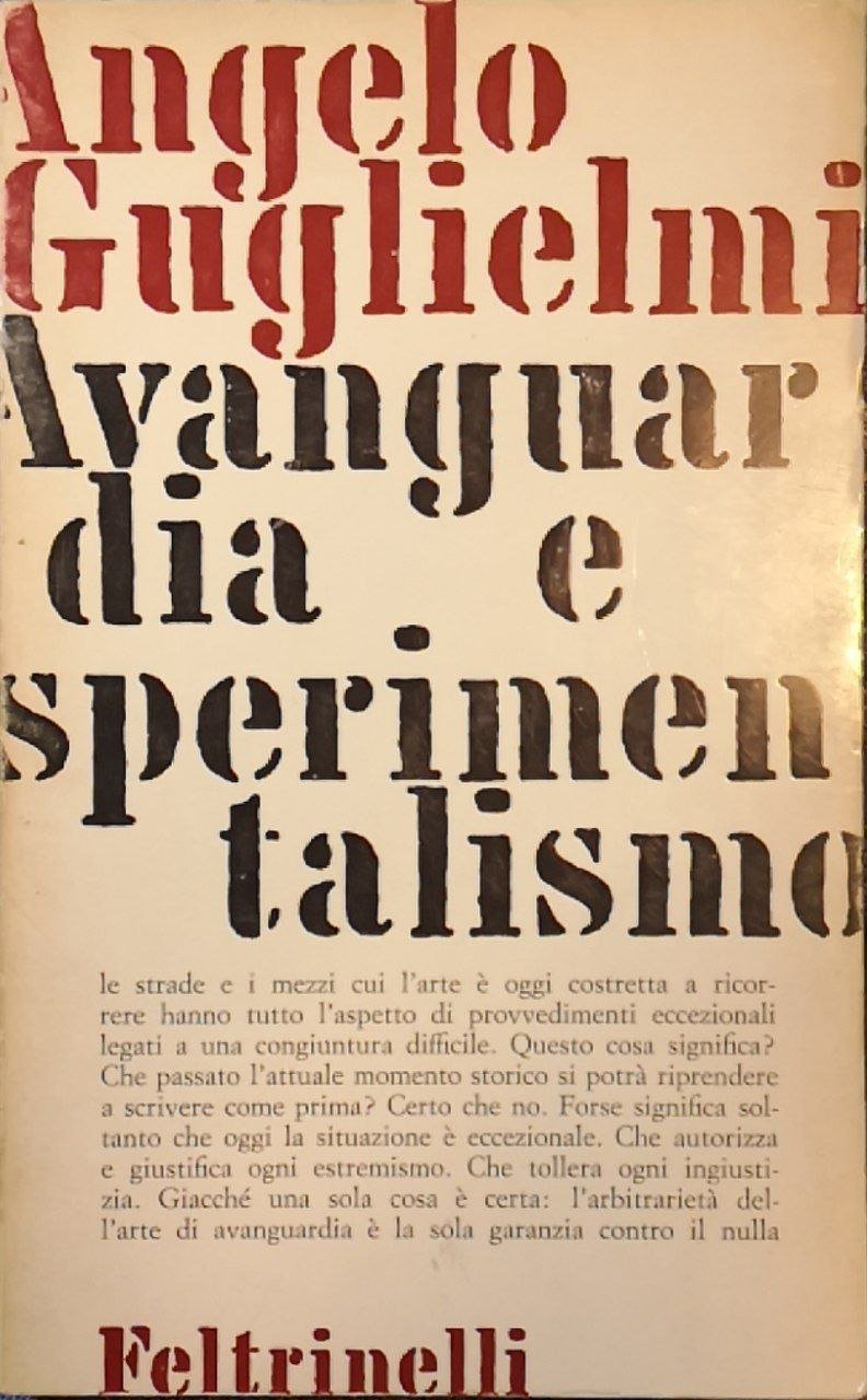 Avanguardia e sperimentalismo | Immagine principale